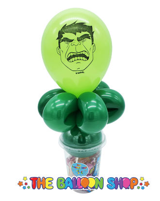 Picture of Hulk  Face  - Balloon Candy Cup
