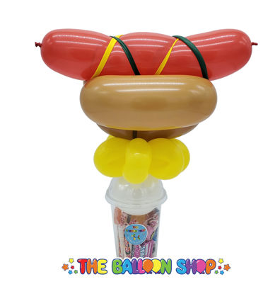 Picture of Jumbo Hot Dog - Balloon Candy Cup