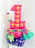 Picture of Number 1 with Sheep - Balloon Centerpiece