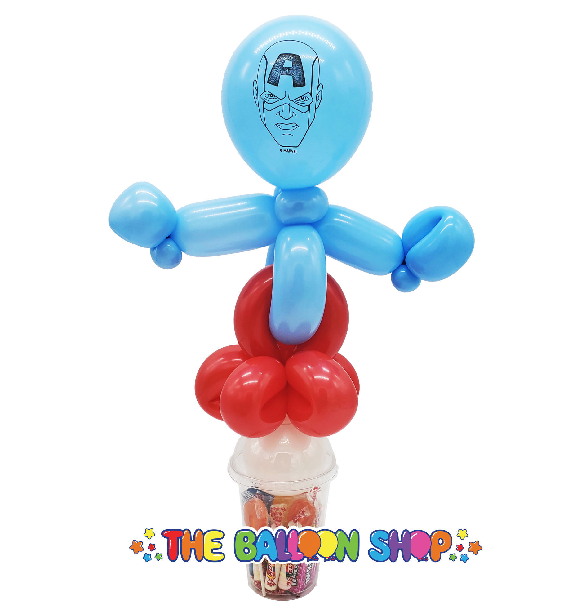 Picture of Captain America Loopy - Balloon Candy Cup