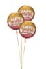 Picture of 18" Birthday Gold & Rose Gold Ombre (helium-filled)