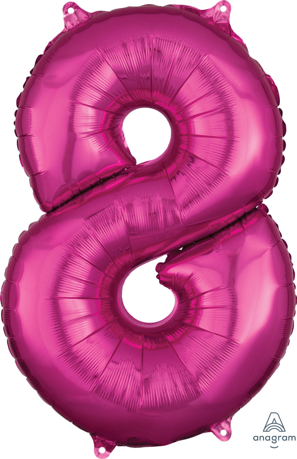 Picture of 26''Hot Pink Number 8 - Foil Balloon (helium-filled)