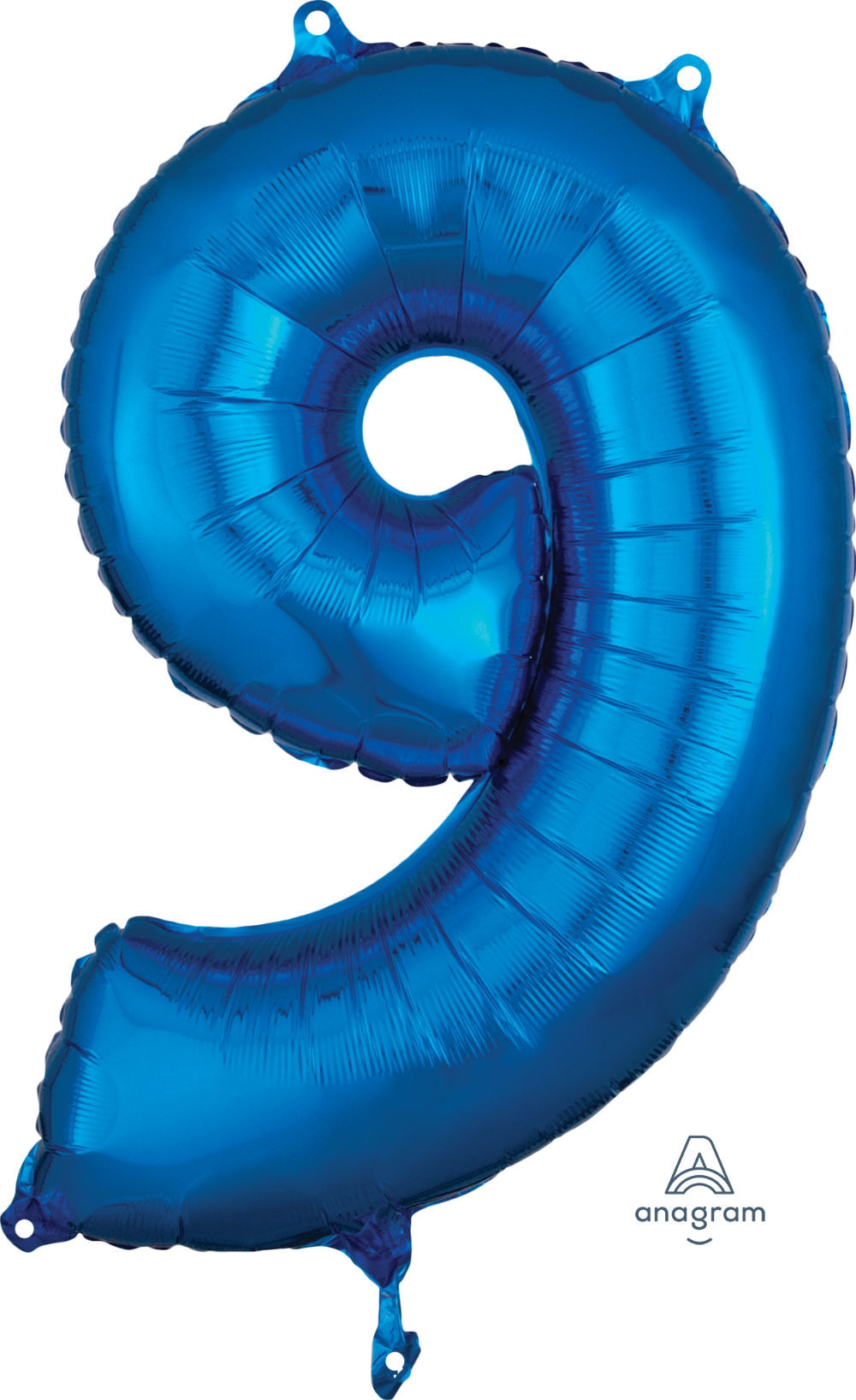 Picture of 26''Blue  Number 9 - Foil Balloon (helium-filled)