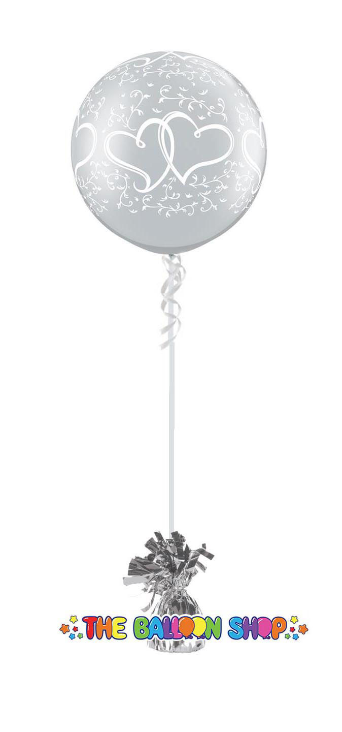 Picture of Clear Wedding Heart 3FT  Giant Balloon (helium-filled)