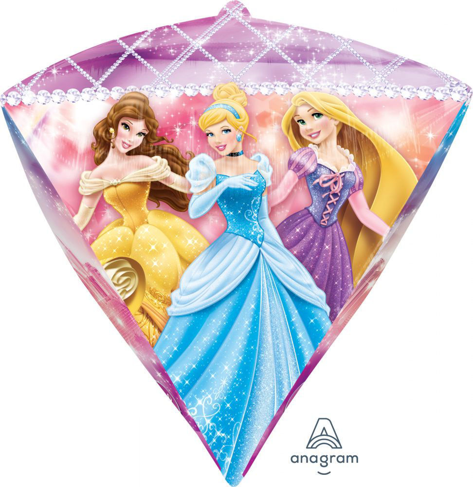 Picture of 17" Disney Princess Diamond Balloon  (helium-filled)