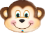 Picture of 35" Mischievous Monkey Foil Balloon  (helium-filled)