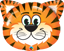 Picture of 30'' Tickled Tiger Foil Balloon  (helium-filled)