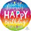 Picture of 18'' Holographic Hip Hip Hooray Birthday Balloon (helium-filled)