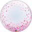 Picture of 24" Deco Bubble - Pink Confetti Dots  (helium-filled)