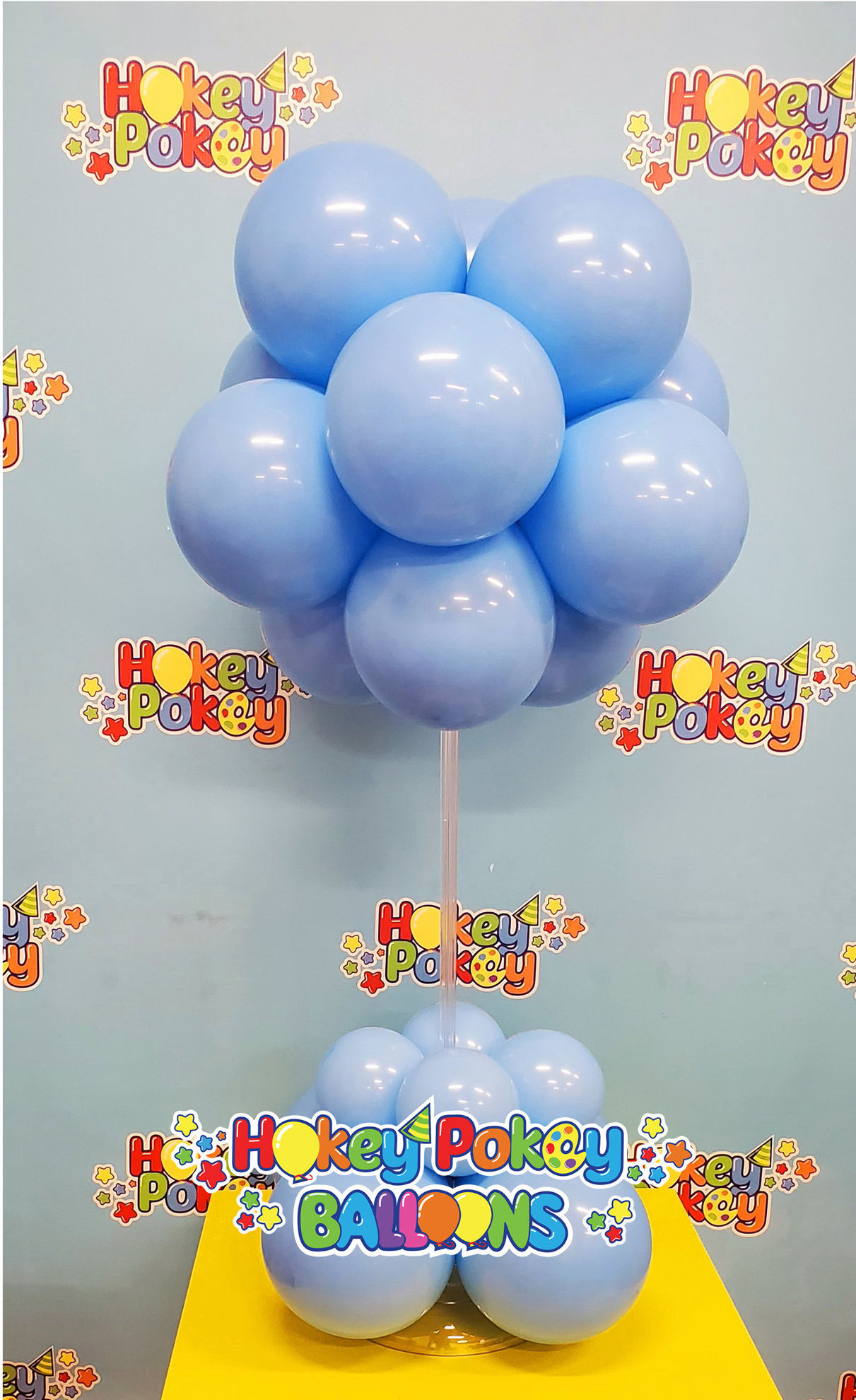 Picture of 12 Balloon Topiary Tree (one color) - Balloon Centerpiece (air inflated)