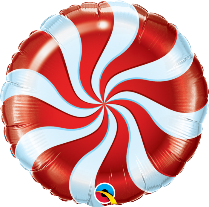 Picture of Festive Candy Swirl Balloon Bouquet of 9  (Helium)