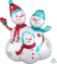 Picture of 31"  Snow Family Foil Balloon (helium-filled)