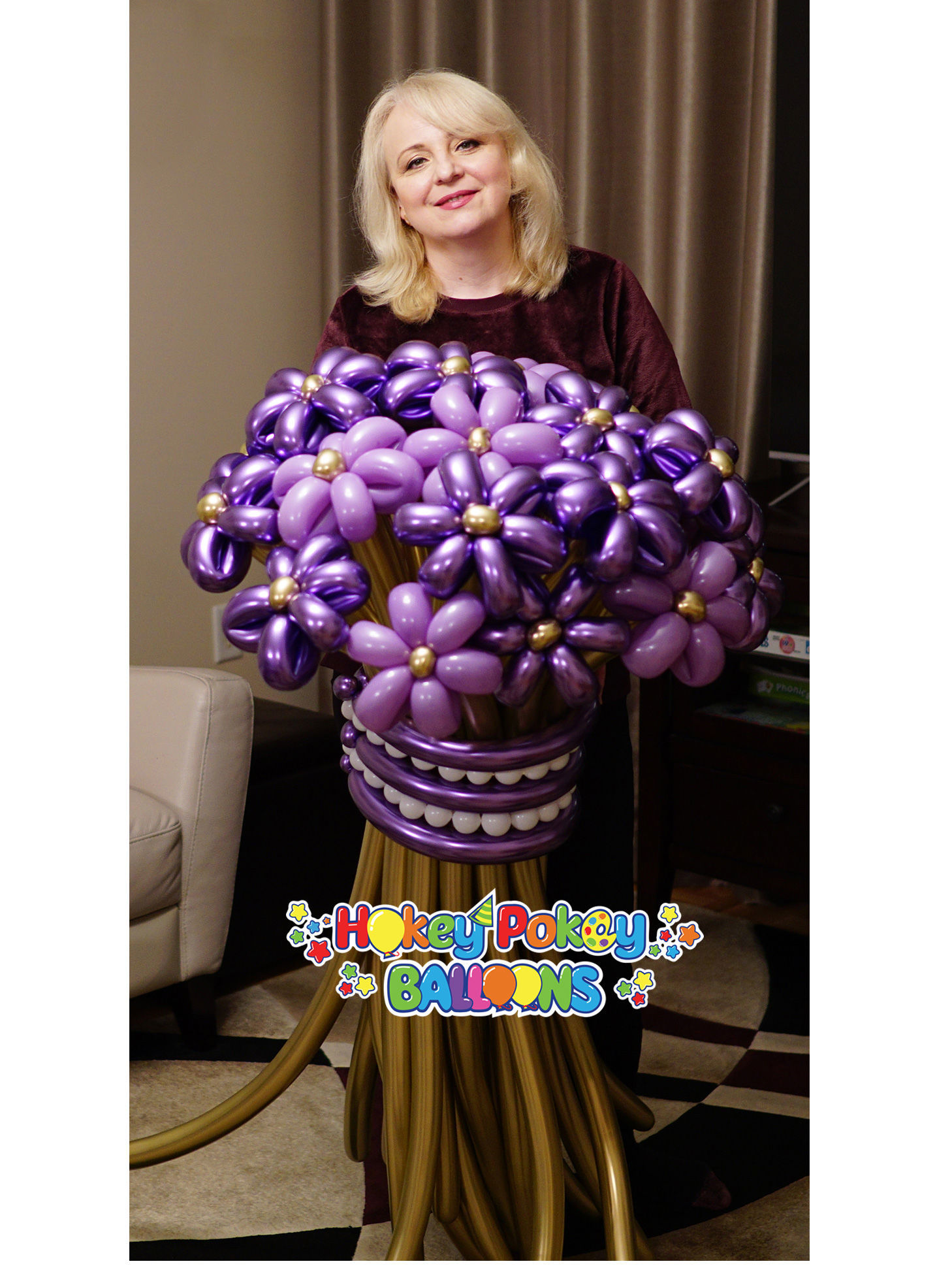 Picture of Premium Flower Balloon Bouquet (21 pc)