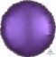 Picture of 18" Satin Luxe Purple Royale Circle Foil Balloon  (helium-filled)