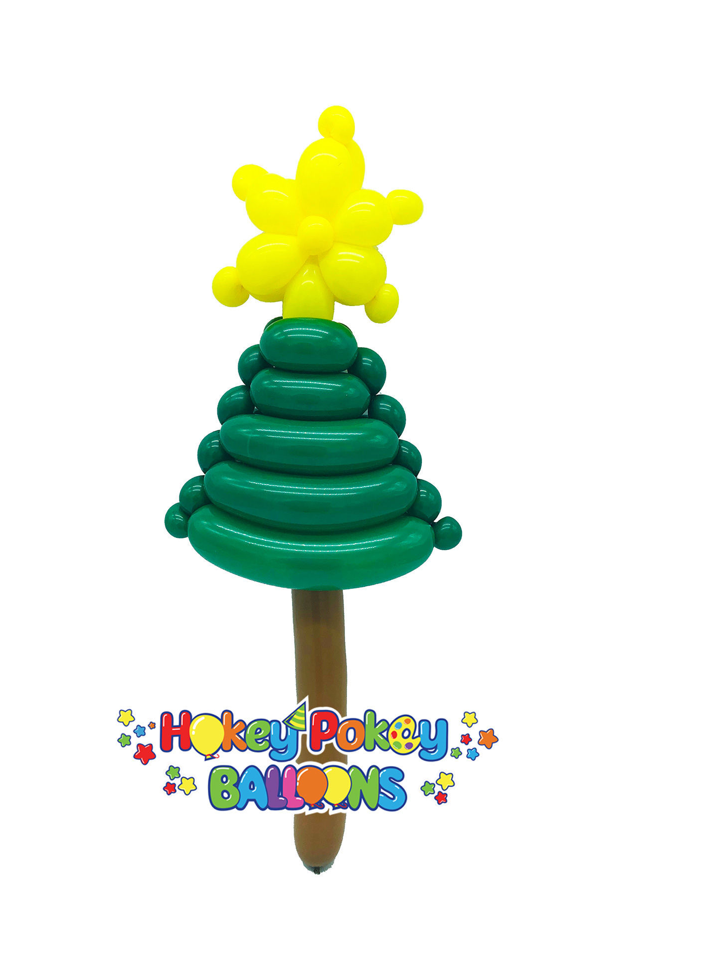 Picture of Christmas Tree with Star - Balloon