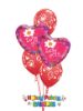 Picture of Mix & Match Red Hearts  Valentine's Balloon Bouquet of 5