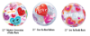 Picture of Mix & Match Red Hearts with Topper Balloon Bouquet of 7
