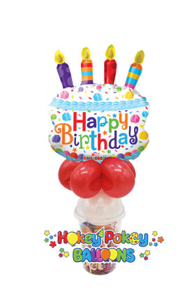 Picture of Birthday Cake - Foil Balloon Candy Cup
