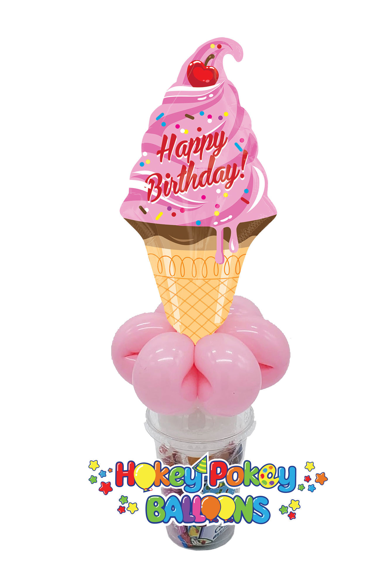 Picture of Birthday Ice Cream - Balloon Candy Cup