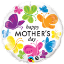 Picture of 18'' Mother's Day Vivid Butterflies - Foil Balloon  (helium-filled)