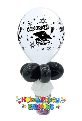 Picture of 11" Graduation congrats! Balloon Candy Cup