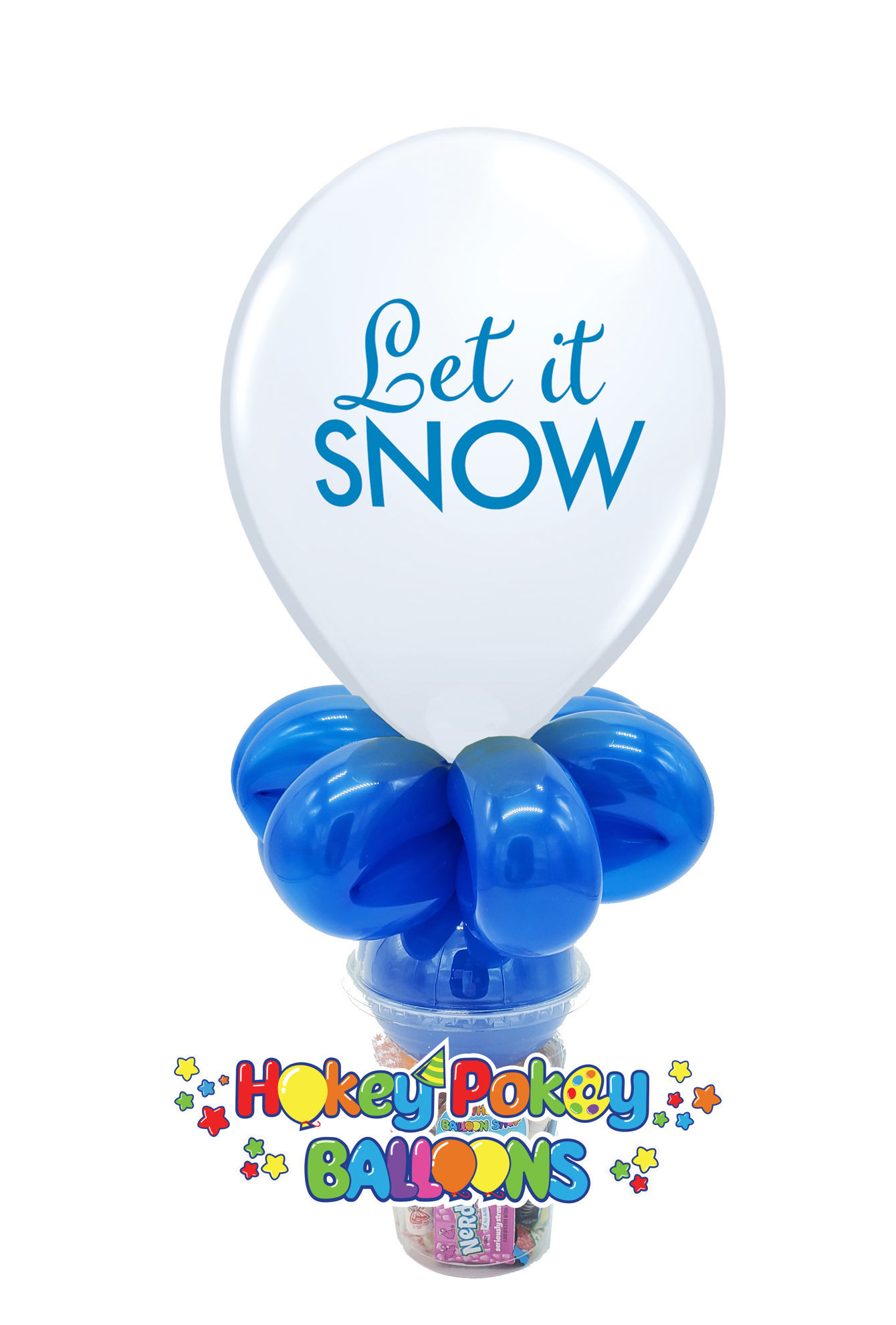 Picture of 11" Let it Snow Balloon Candy Cup