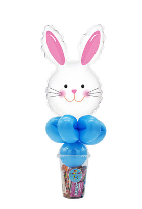 Picture of Happy Bunny Head - Balloon Candy Cup
