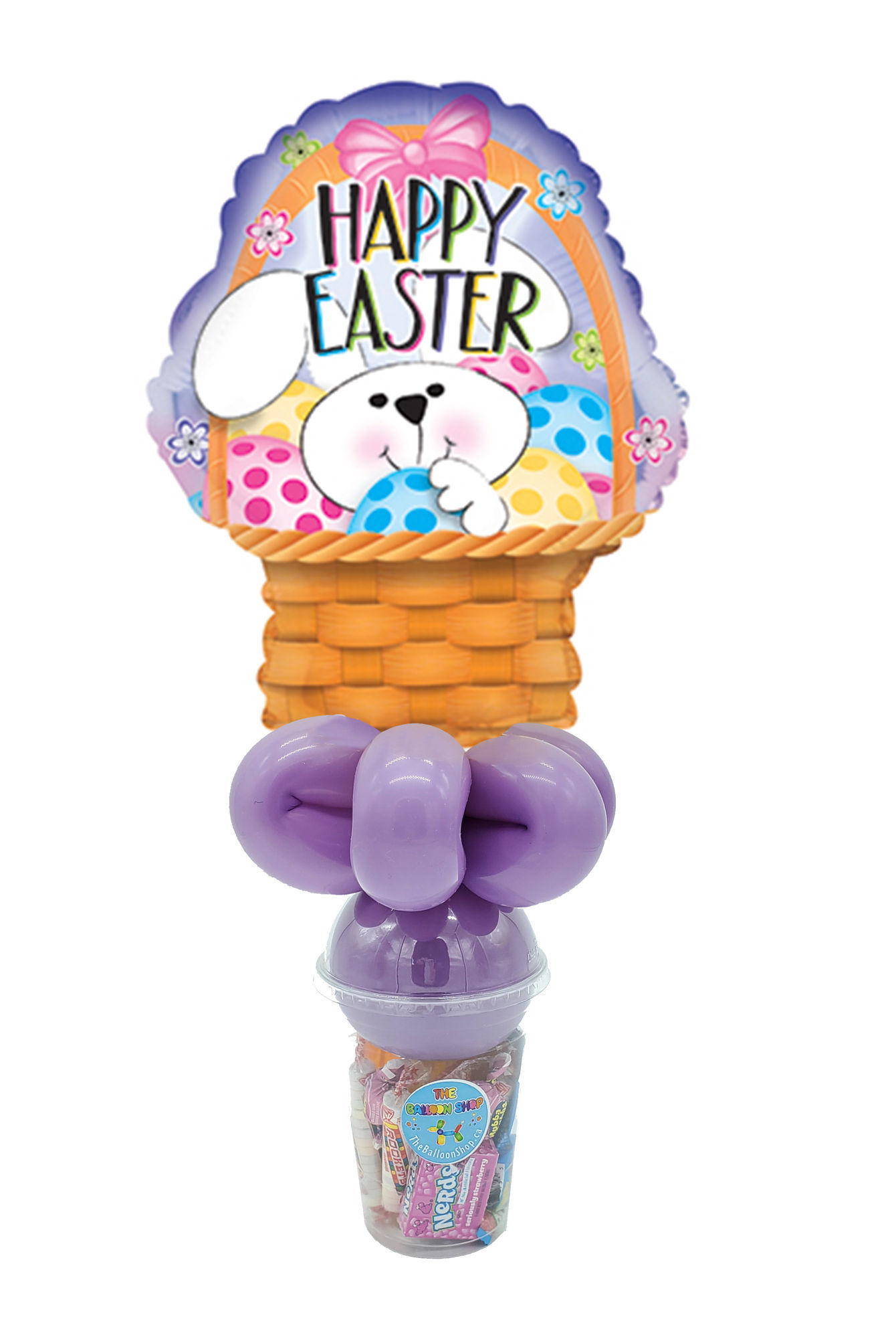 Picture of Bunny Basket Happy Easter - Balloon Candy Cup