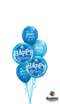 Picture of Birthday Sparkle Balloon Bouquet of 5