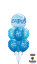 Picture of Birthday Sparkle Bubble Deluxe - Balloon Bouquet of 7