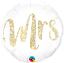 Picture of 18" Mrs. Glitter Gold Foil Balloon  (helium-filled)