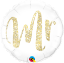 Picture of 18" Mr. Glitter Gold Foil Balloon  (helium-filled)