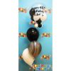 Picture of Personalized Birthday Balloon Bouquet with Clear stuffed Topper (4pc)