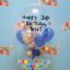 Picture of 24'' Personalized Bubble Balloon with small balloons (helum inflated)
