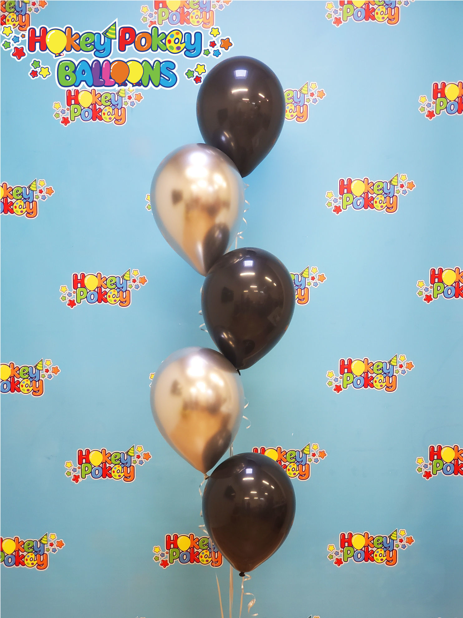 Picture of 11 Inch Helium Balloon Bouquet of 5