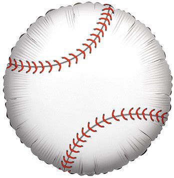Picture of 18" Baseball Foil Balloon (helium-filled)
