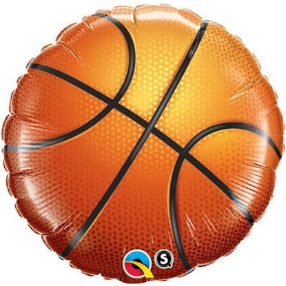 Picture of 18" Basketball Foil Balloon (helium-filled)
