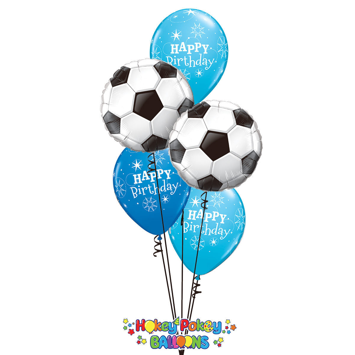 Picture of Soccer Birthday - Balloon Bouquet (5 pc)