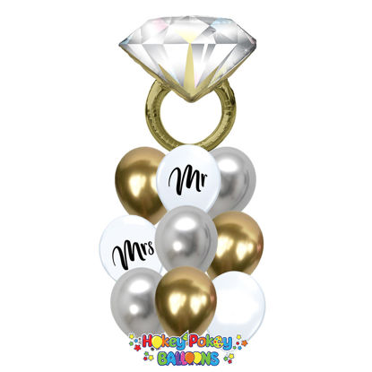 Picture of Put a Ring On - Balloon Bouquet of 10