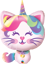 Picture of 38" Mythical Caticorn Foil Balloon  (helium-filled)