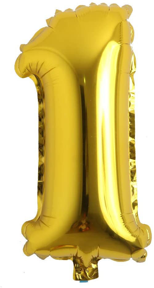 Picture of 16" Gold Foil Number - 1  (air-filled)