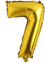 Picture of 16" Gold Foil Number - 7 (air-filled)