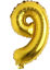 Picture of 16" Gold Foil Number - 9 (air-filled)