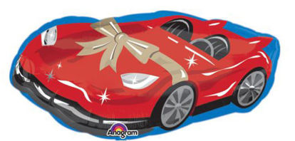 Picture of 36" Jumbo Race Car - Foil Balloon (helium-filled)