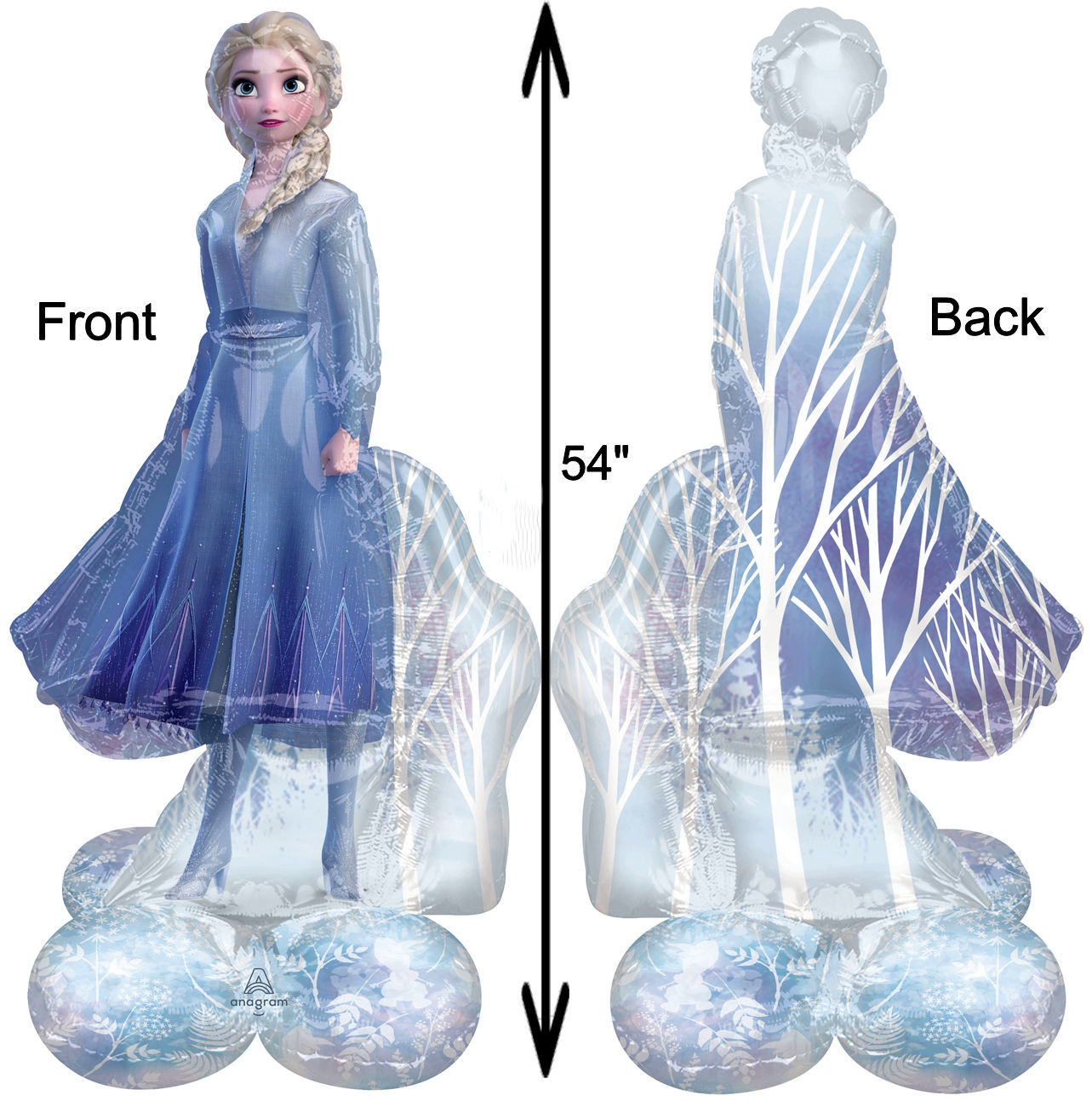 Picture of 54'' Frozen II Elsa AirLoonz Balloon (air-filled)