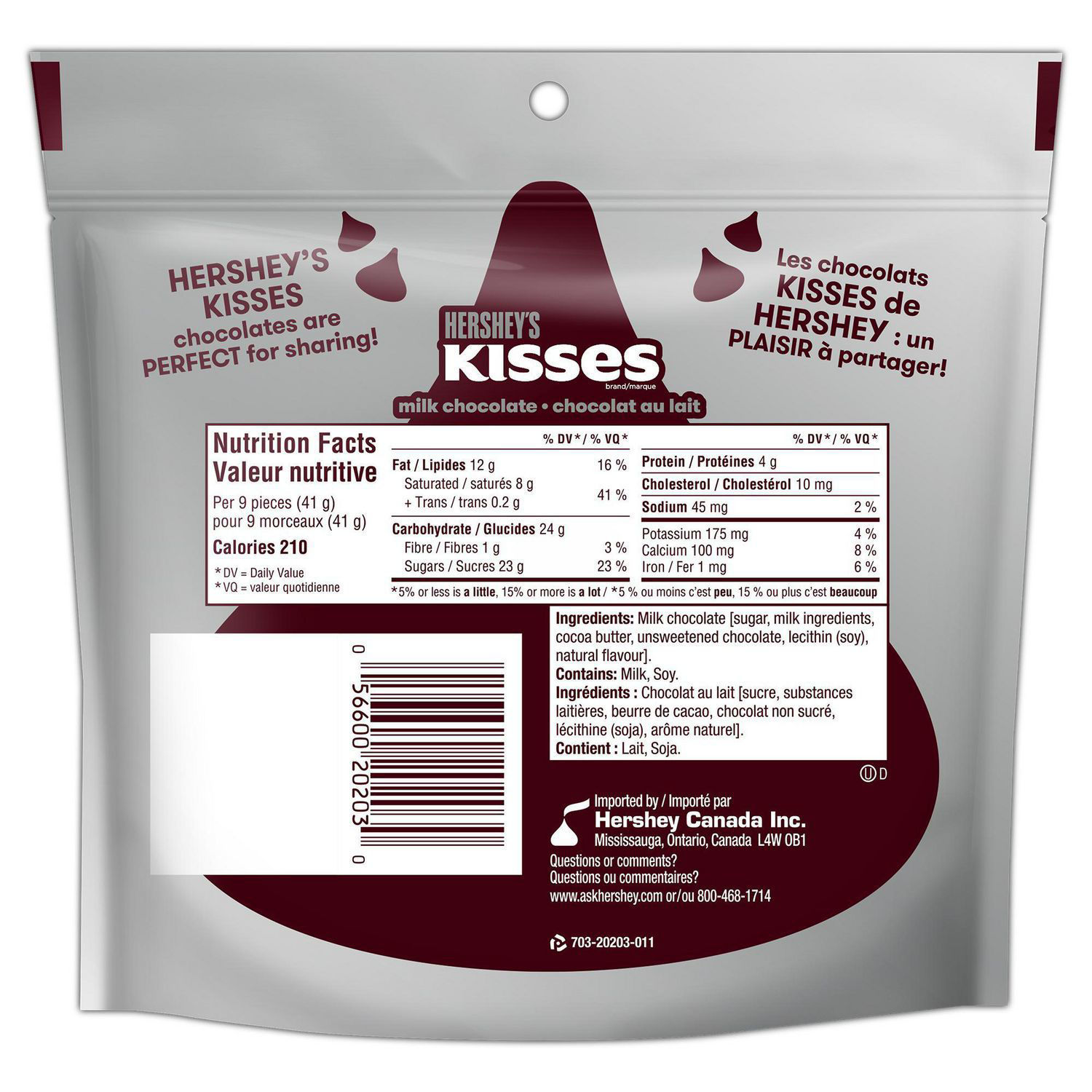 Picture of HERSHEY'S KISSES Milk Chocolates - 200 g