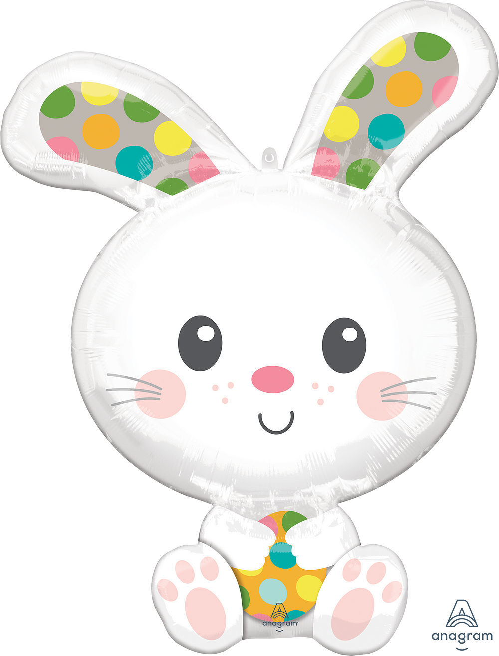 Picture of 29" Spotted Bunny - Foil Balloon  (helium-filled)