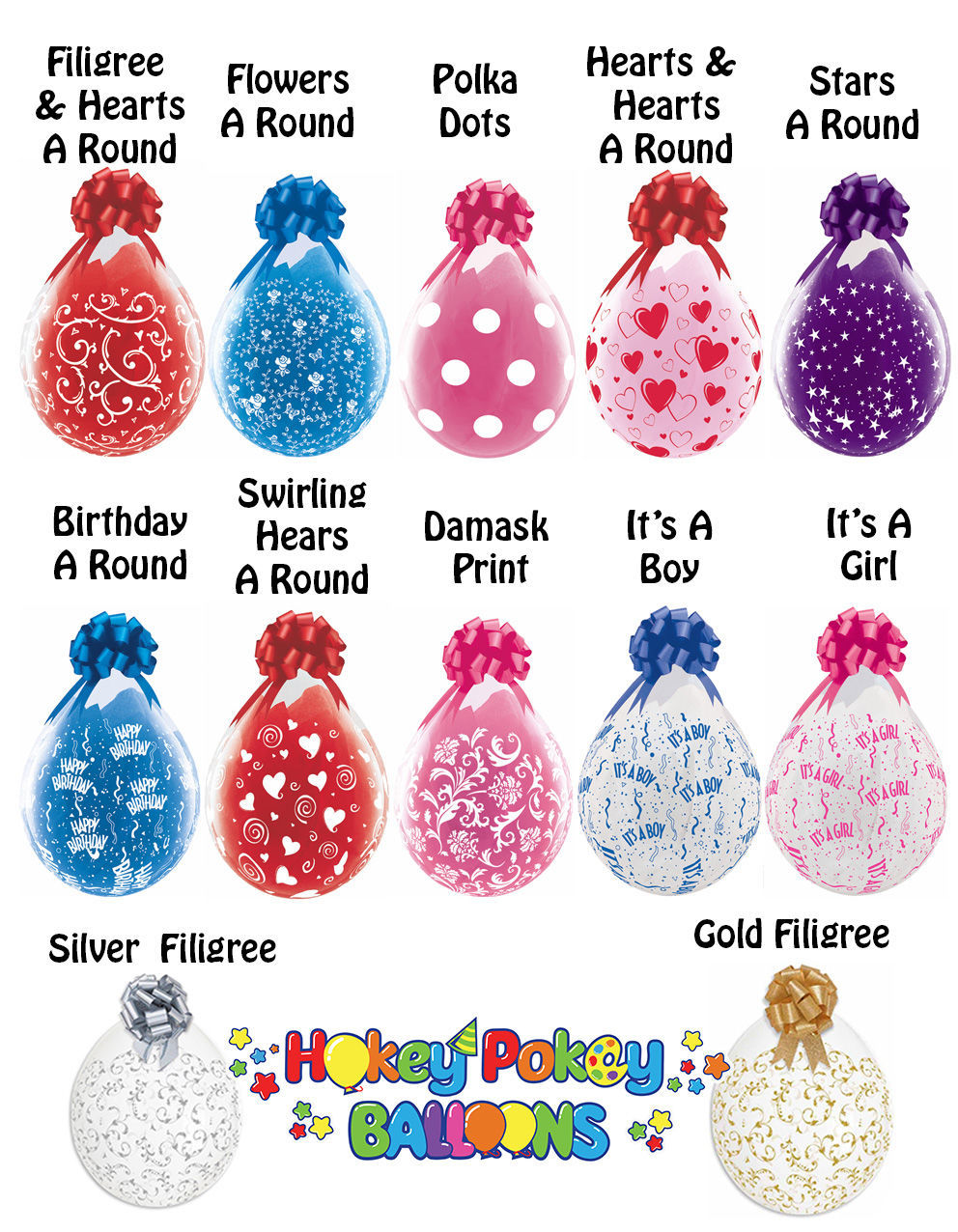 Picture of Birthday Elegant - Bring Your Own Gift - Stuffed Balloon with Foil Topper