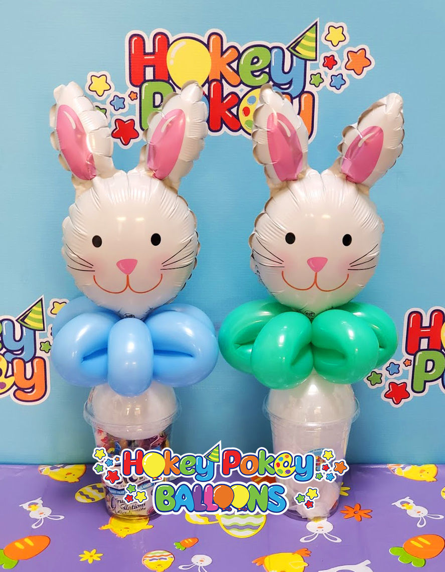 Picture of Happy Bunny Head - Balloon Candy Cup