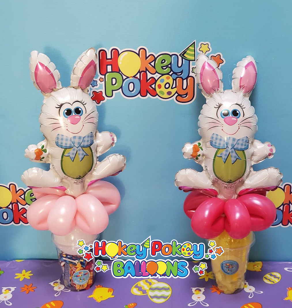 Picture of Plaid Bow Bunny - Balloon Candy Cup